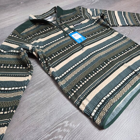 NWT Columbia Men's Sweater Weather Printed Half Zip II Sweater Medium - Picture 2 of 14